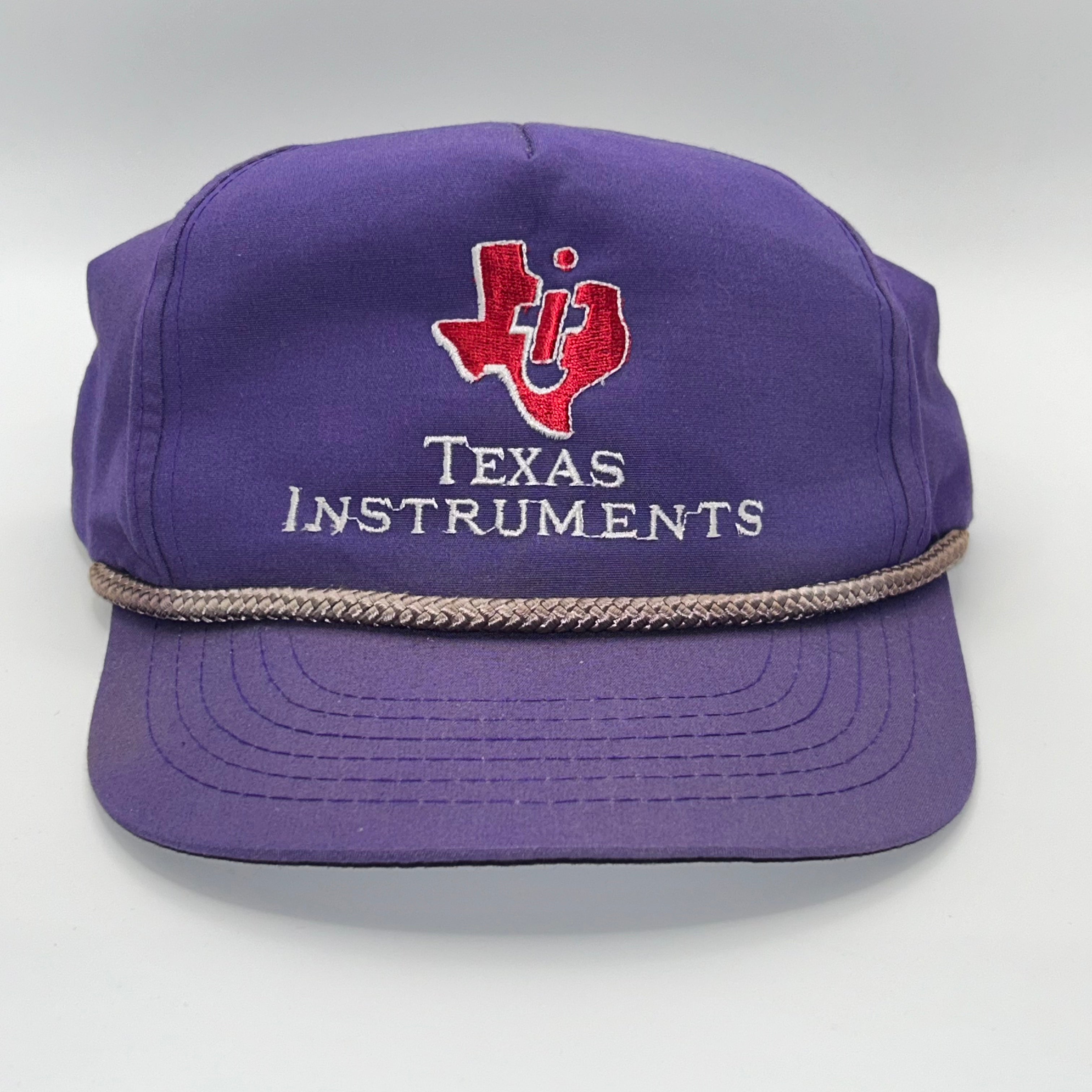 Vintage Texas Instruments Calculator Purple Rope Snapback Hat