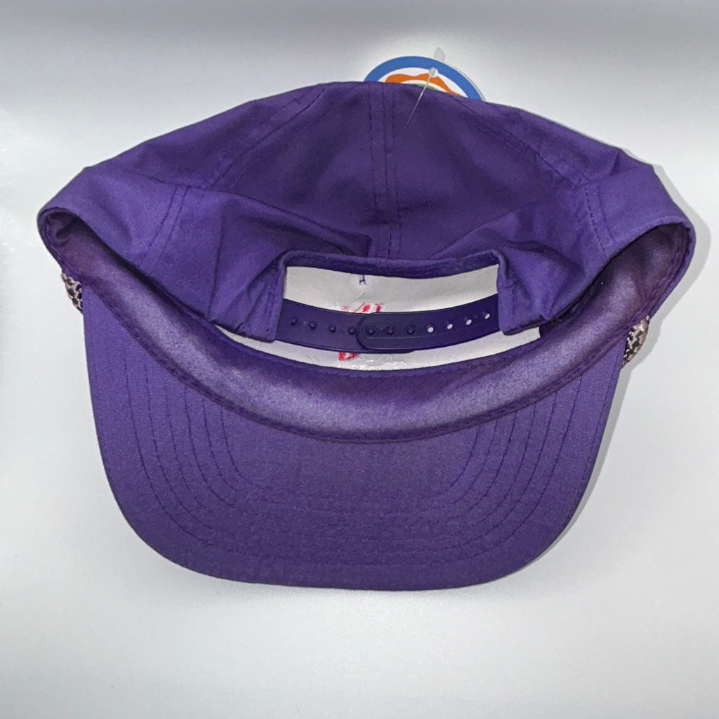 Vintage Texas Instruments Calculator Purple Rope Snapback Hat