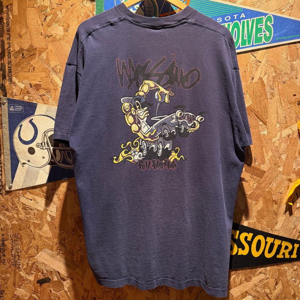 Vintage Y2K Mossimo Full Throttle Surf Graphic T-Shirt: XL