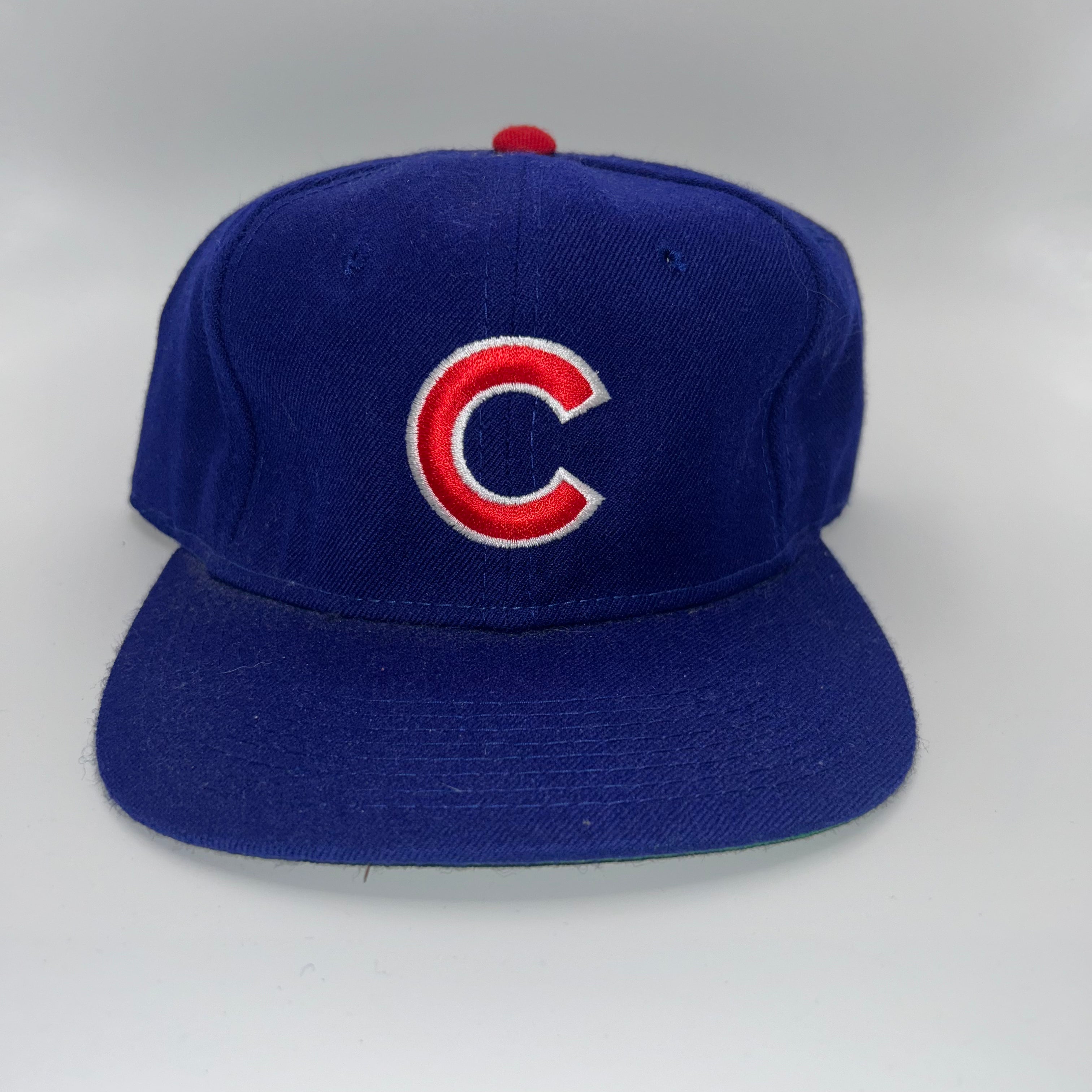 Vintage Chicago Cubs MLB Sports Specialties Blue Wool Fitted Hat: 7