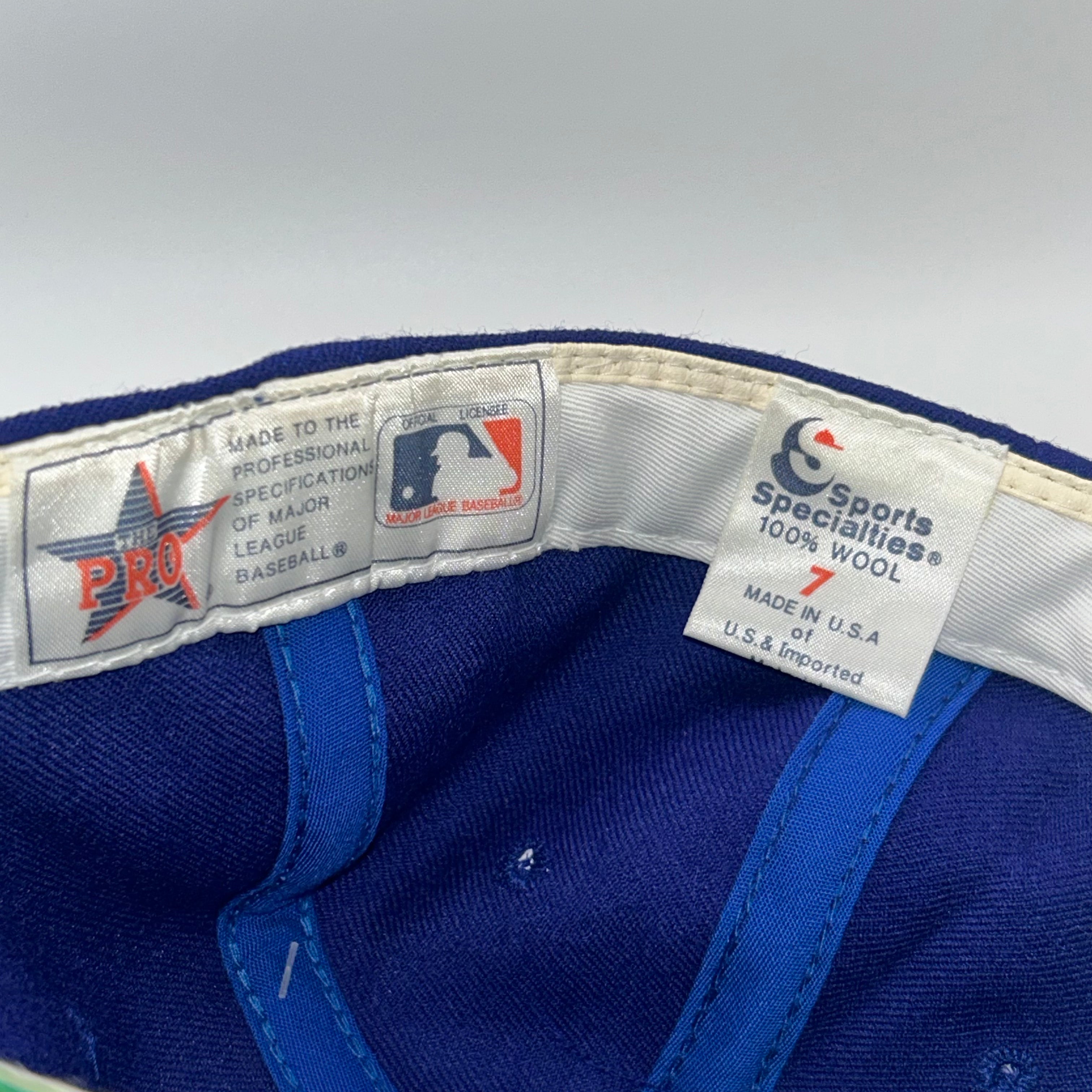 Vintage Chicago Cubs MLB Sports Specialties Blue Wool Fitted Hat: 7