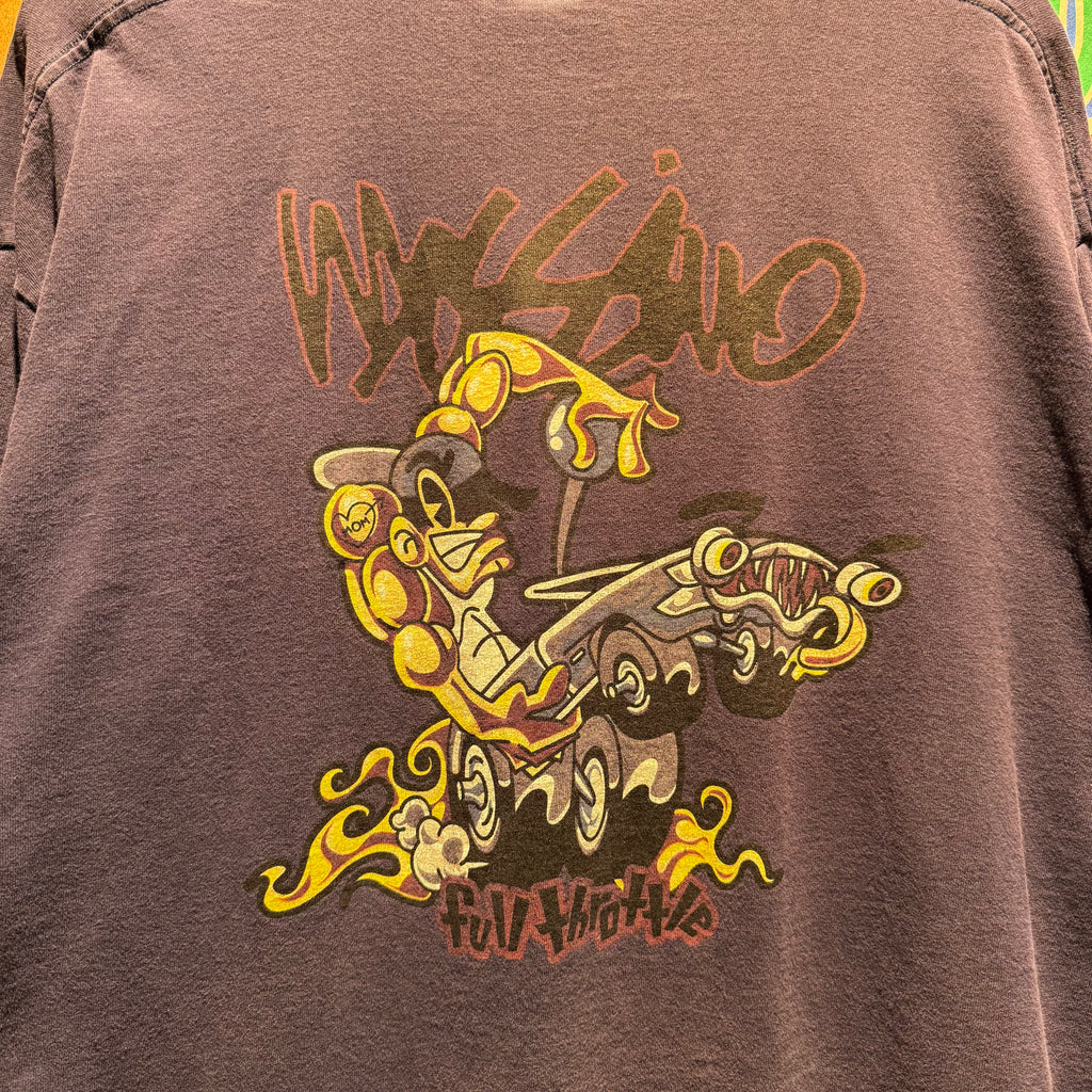 Vintage Y2K Mossimo Full Throttle Surf Graphic T-Shirt: XL
