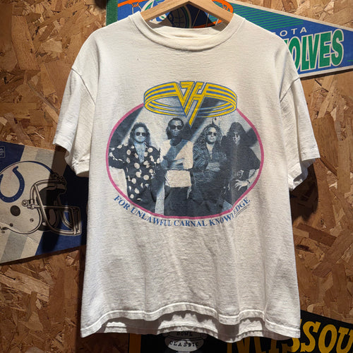 Vintage 1991 Pound Cake Van Halen Band Tour T-Shirt: XL