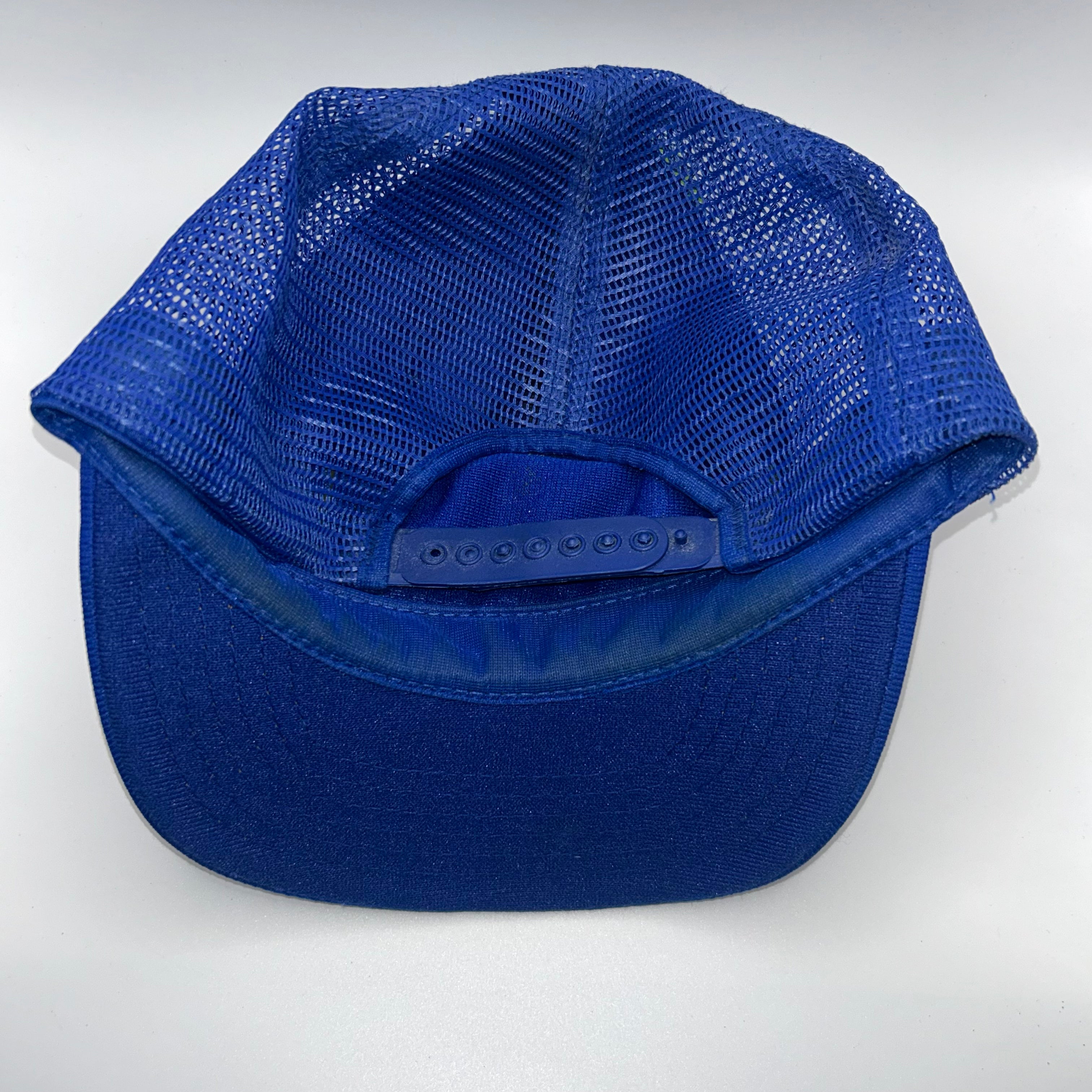 Vintage Be Nice to Boobs Funny Blue Mesh Trucker Snapback Hat