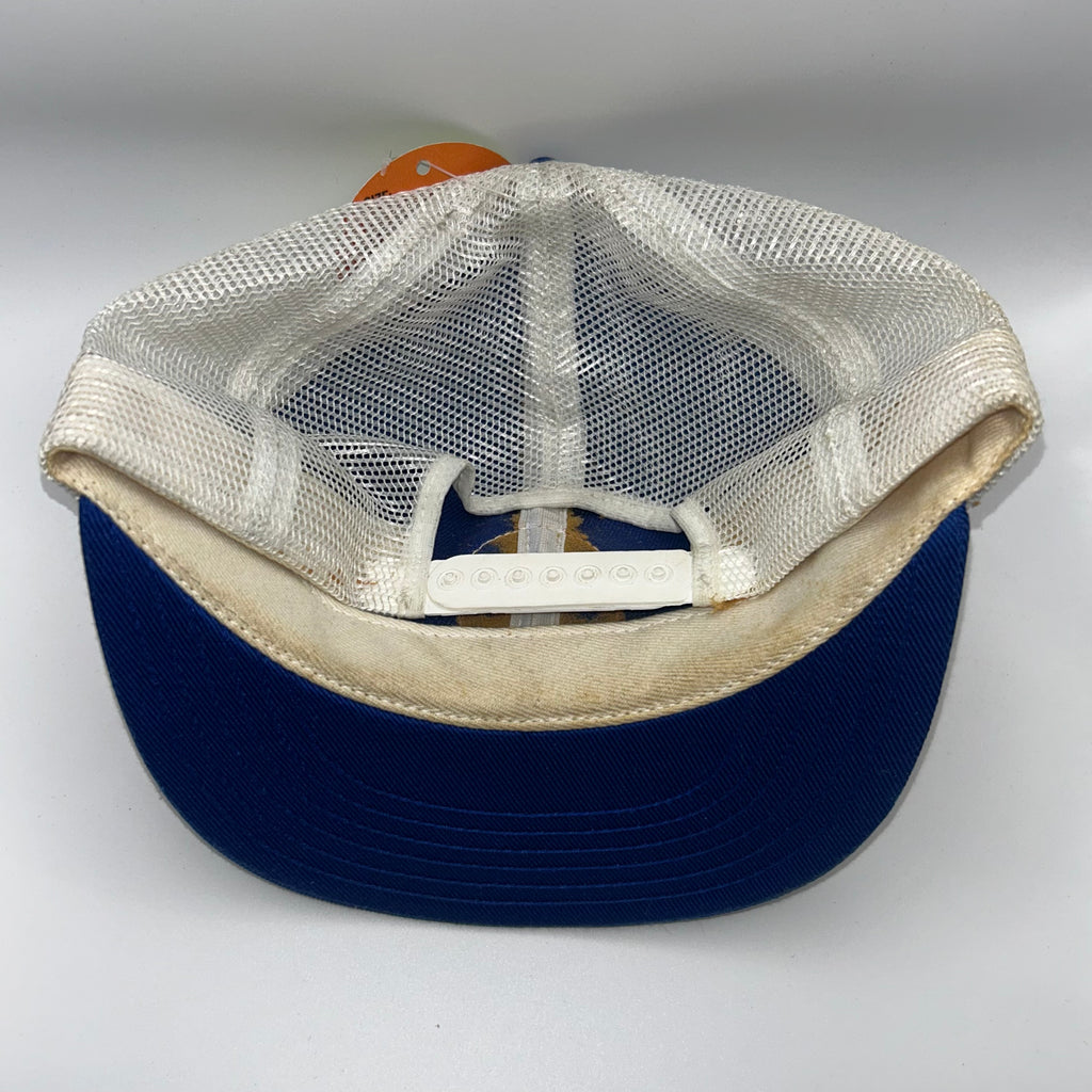 Vintage GE General Electric Patch Mesh Trucker Blue Snpaback Hat