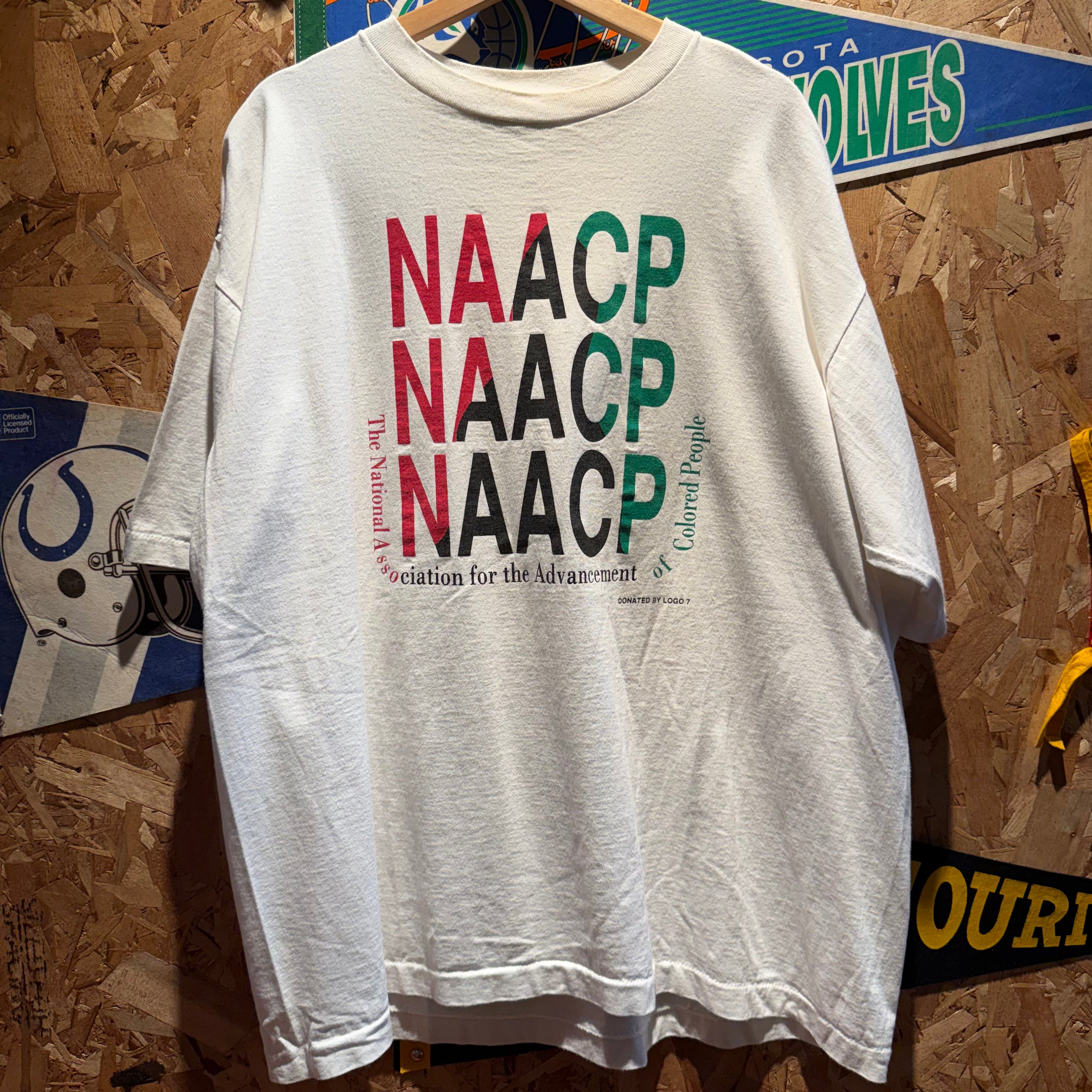 Vintage National Association for the Advancement of Colored People Graphic T-Shirt: XXL