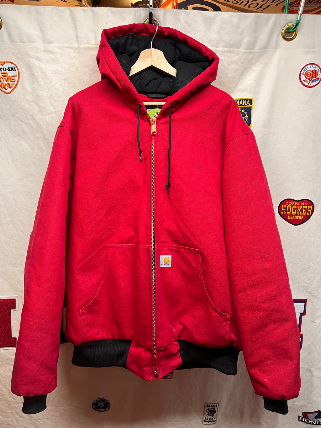 Carhartt Firm Duck Active J140 Industry Red Jacket: XLT