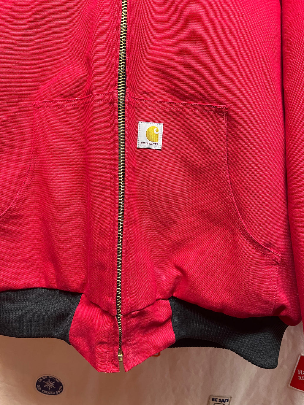 Carhartt Firm Duck Active J140 Industry Red Jacket: XLT