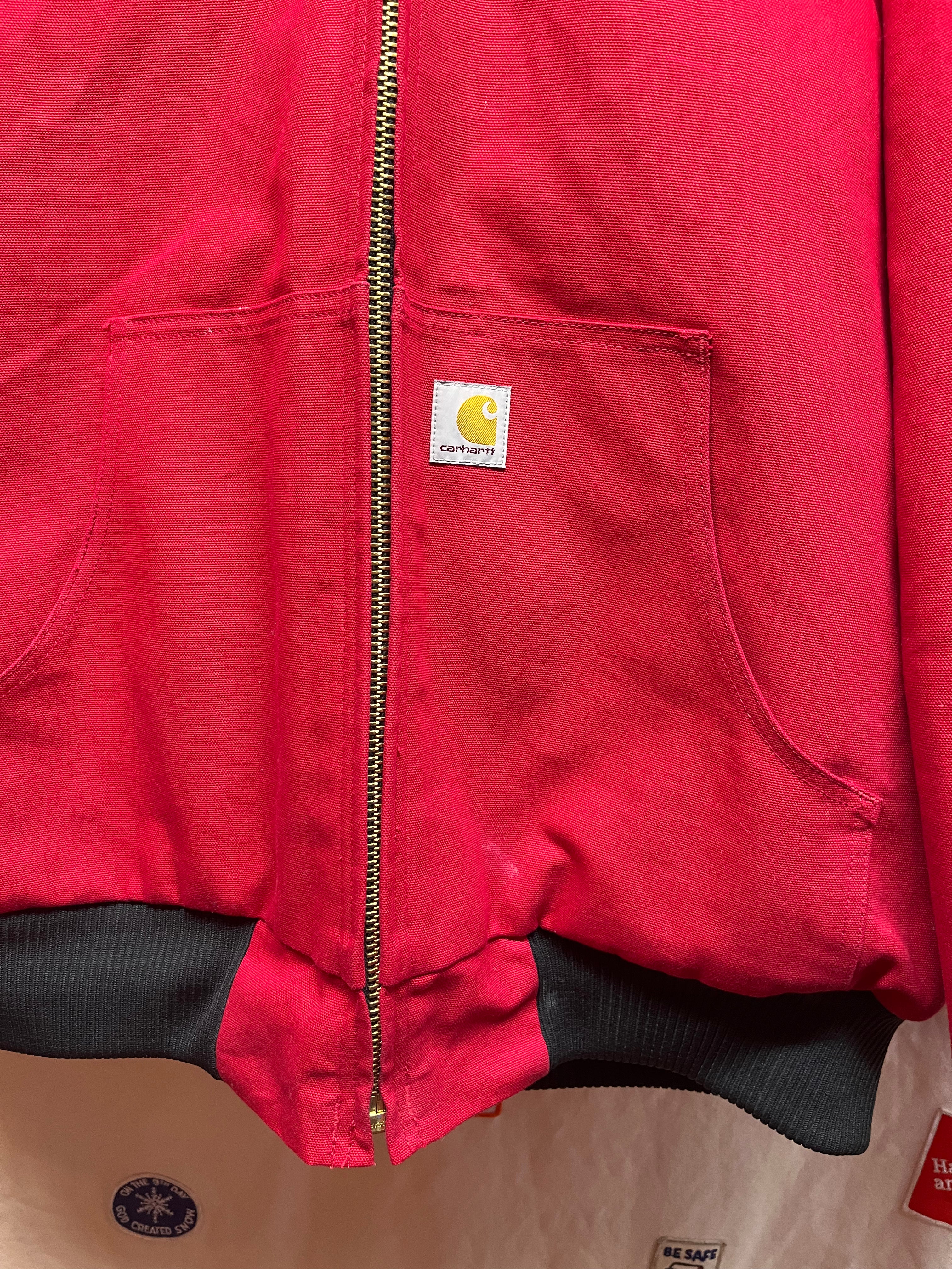 Carhartt Firm Duck Active J140 Industry Red Jacket: XLT