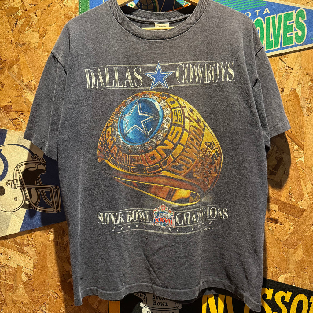 Vintage 1993 NFL Dallas Cowboys Super Bowl Champions T-Shirt: L