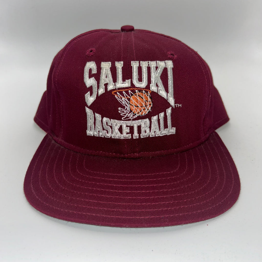 Vintage Southern Illinois University SIU Saluki Basketball Snapback Hat