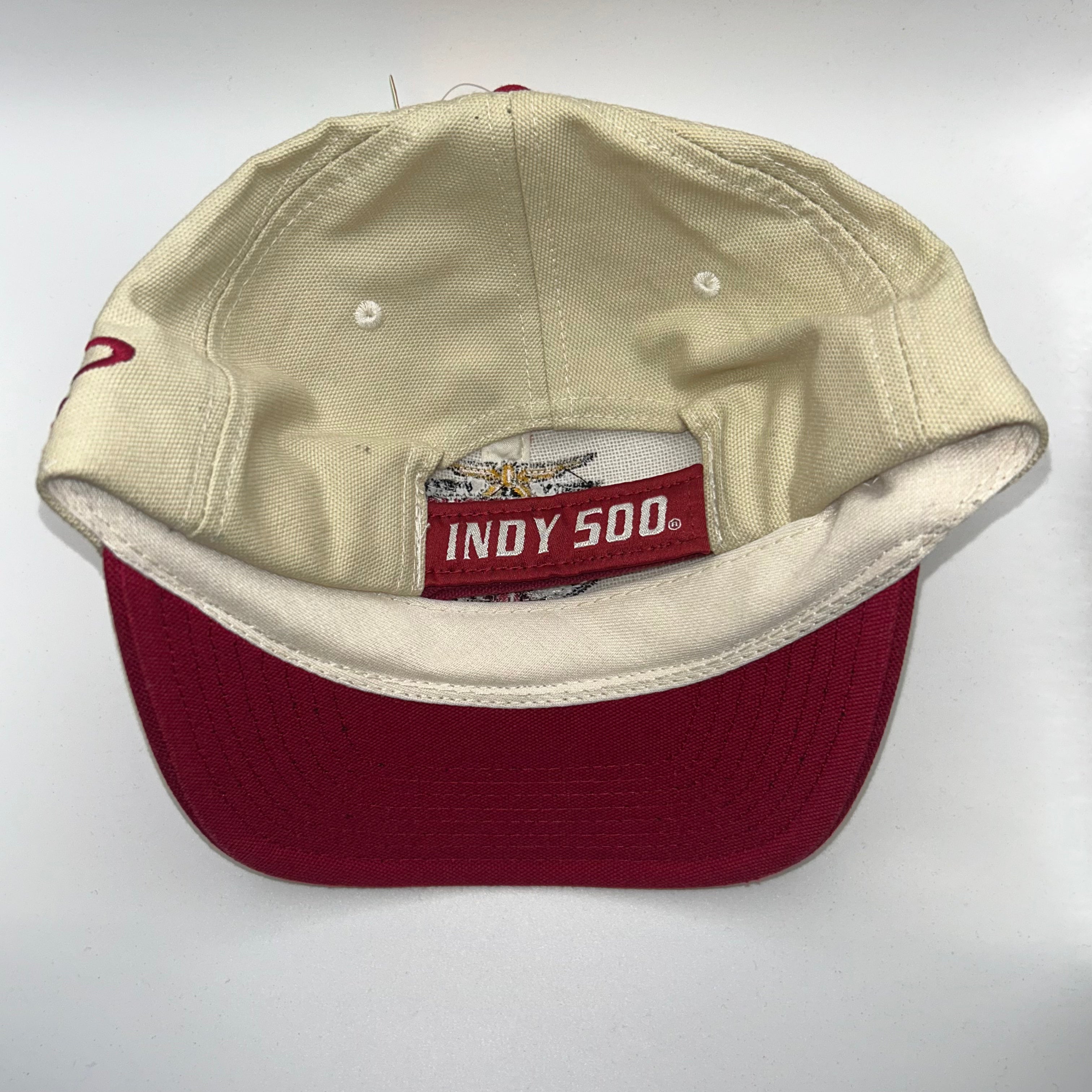 Vintage Indy 500 83rd 1999 Racing Tan NWT Logo Athletic Strapback Hat
