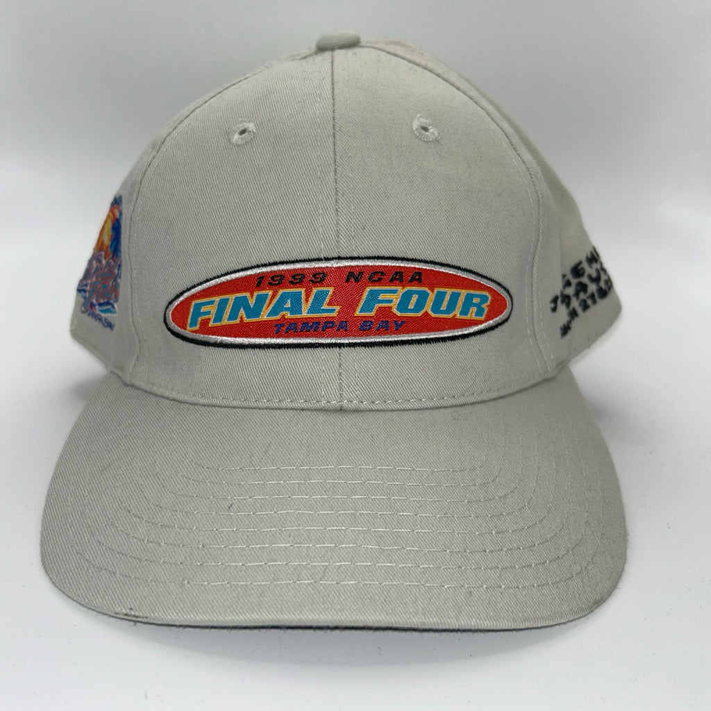 VIntage 1999 Final Four Tampa Bay Uconn Tan Strapback Hat