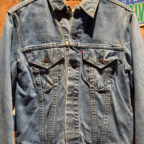Vintage 70's Levi's Denim Trucker USA Type 3 Jean Jacket: Small