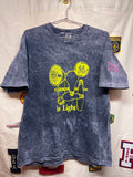 Vintage GE is Lighting Tri-State Light Bulbs Acid Wash Black T-Shirt: XL