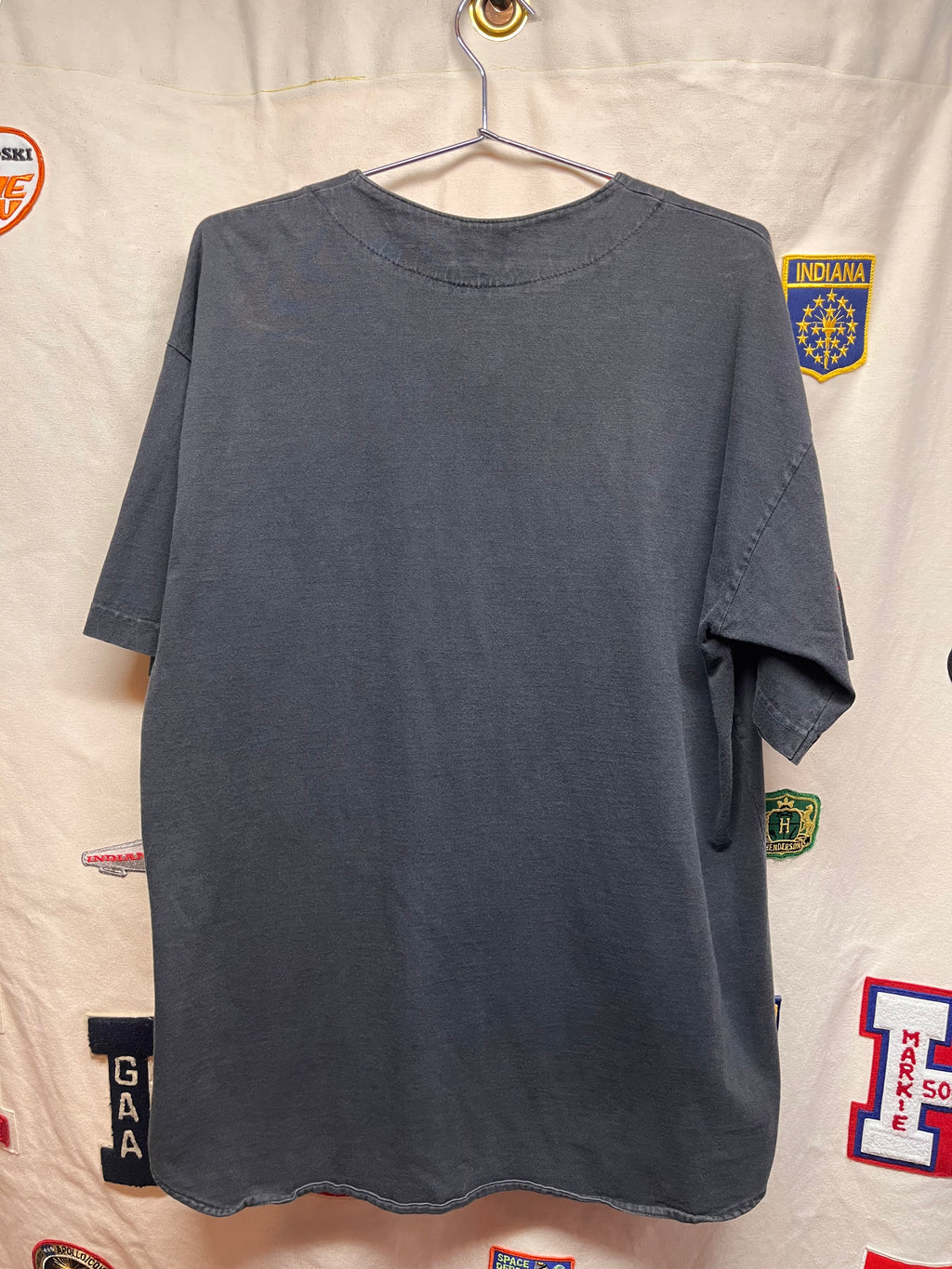 Vintage Indiana University Hoosiers IU Black Galt Sand Cotton Baseball Jersey: Large