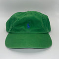 Vintage Polo Ralph Lauren Green Pony Leather Strapback Hat