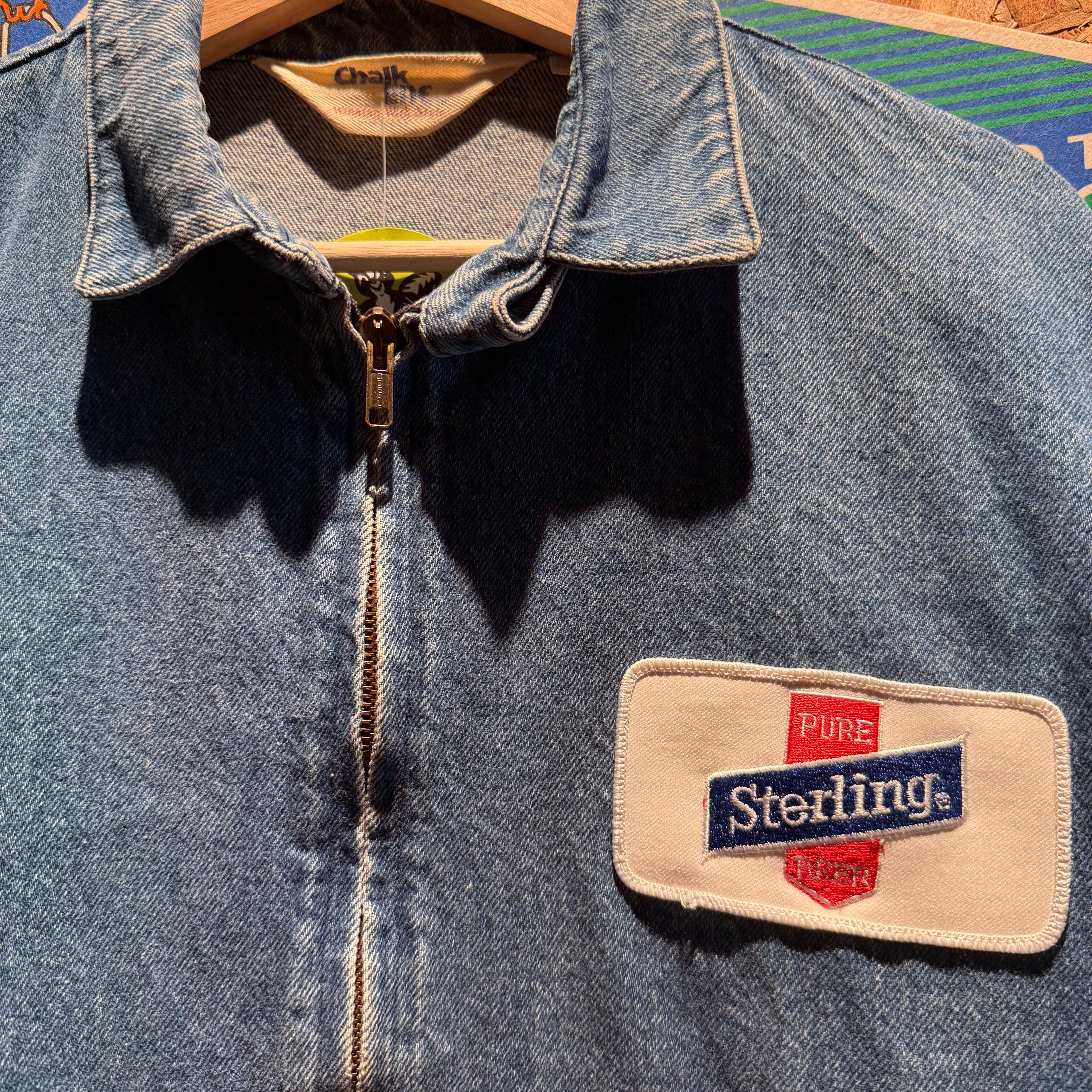 Vinatge Chalk Line Sterling Patch Denim Jacket: L