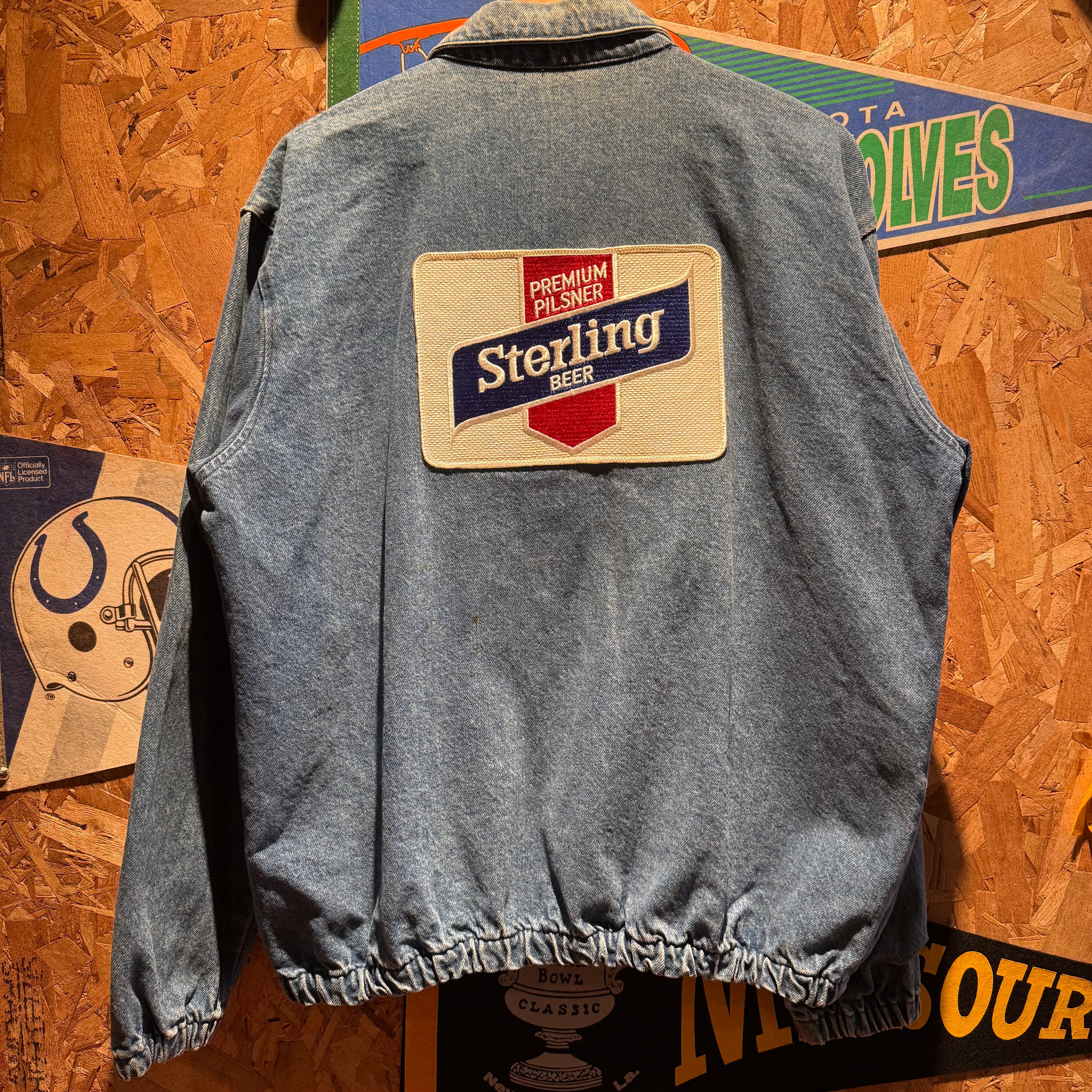 Vinatge Chalk Line Sterling Patch Denim Jacket: L