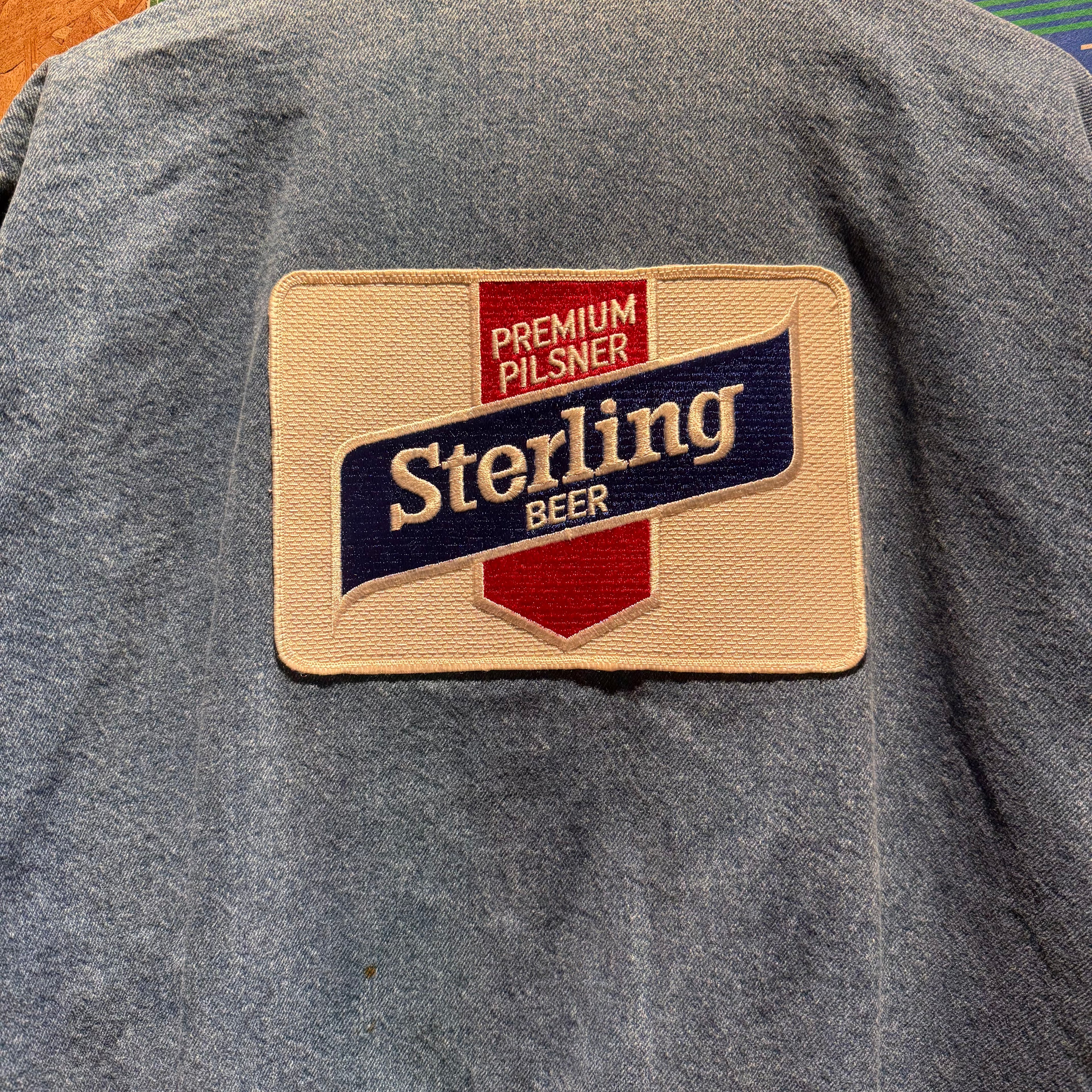 Vinatge Chalk Line Sterling Patch Denim Jacket: L
