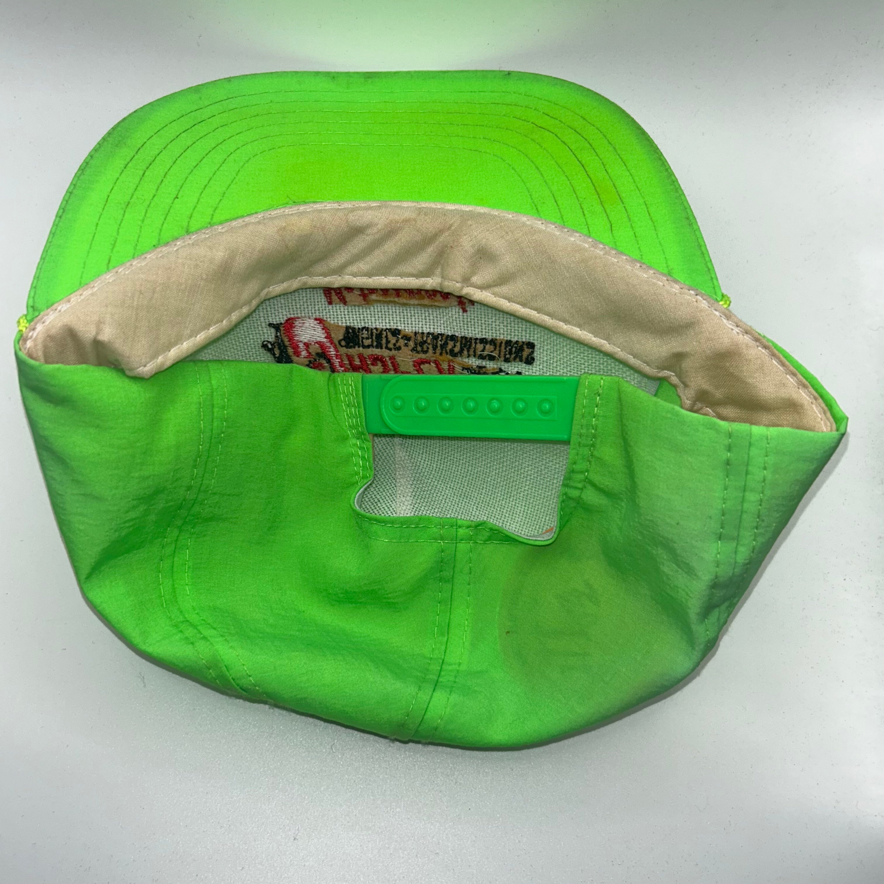 Vintage Jasper Engines Motorsports Racing Neon Green Snapback Hat