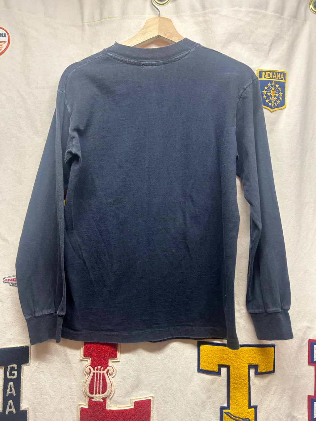 Vintage Harley Davidson Motocycles 80s Eagle Graphic Long Sleeve: Medium