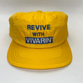 Vintage Revive With Vivarin Caffeine Tablets Yellow Nylon Strapback Hat