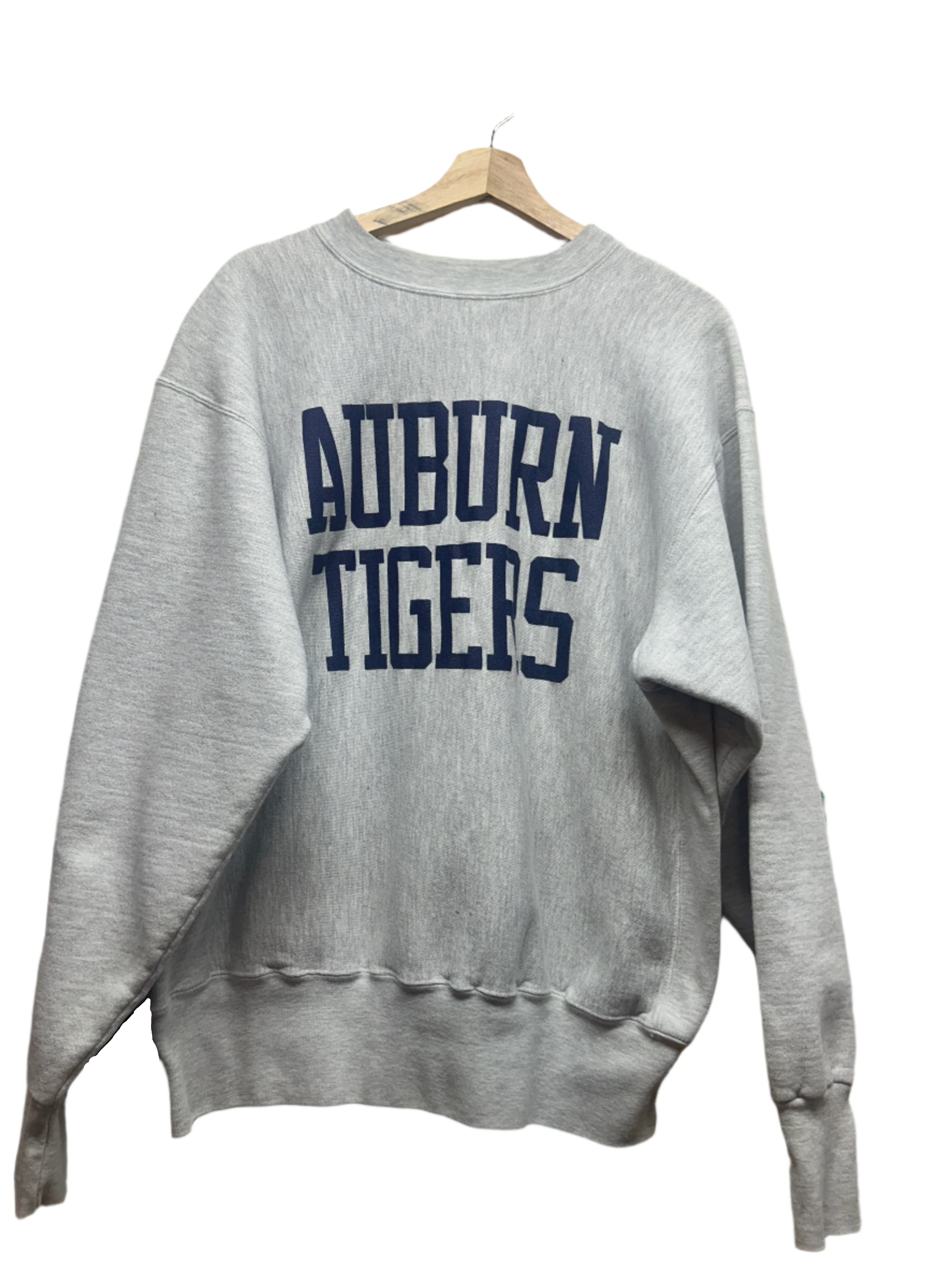 Vintage Auburn Tigers Football Grey Crewneck:XL