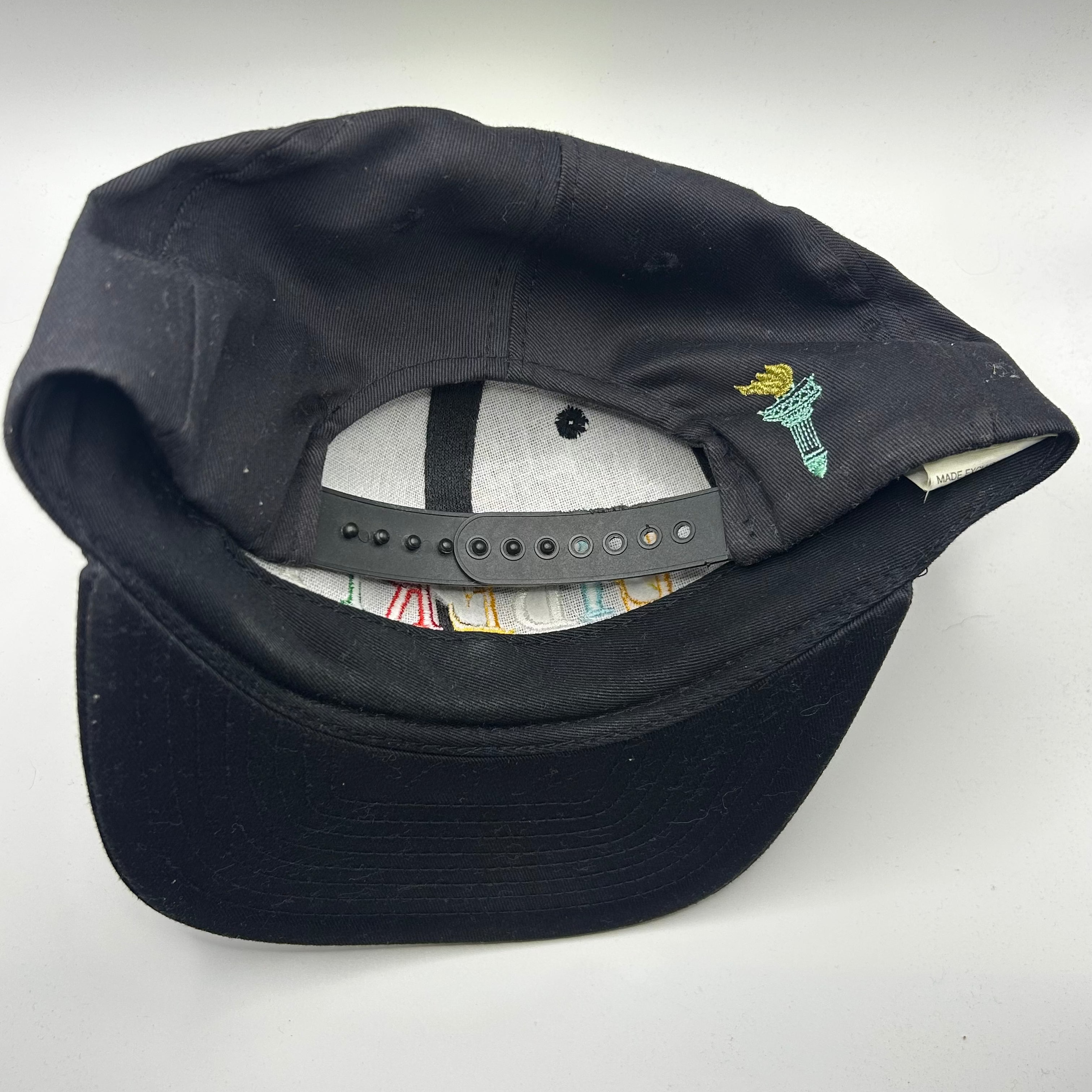 Vintage Statue of Liberty New York City Black Snapback Hat
