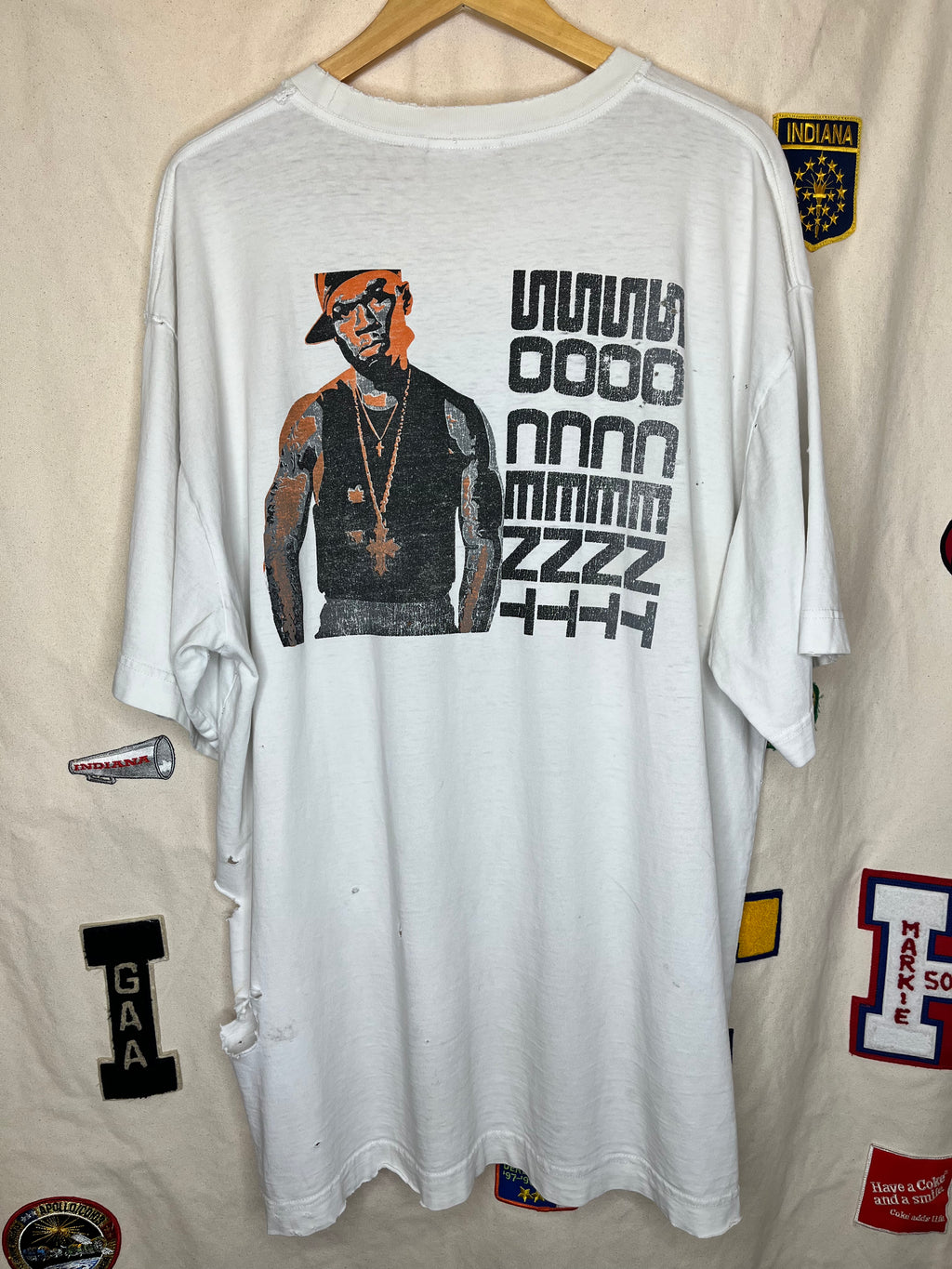 Vintage 50 Cent G Unit Soldier White Rap T-Shirt: 3XL