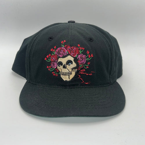 Vintage 90's Grateful Dead Black Wool Bertha Shakedown Street Snapback Hat