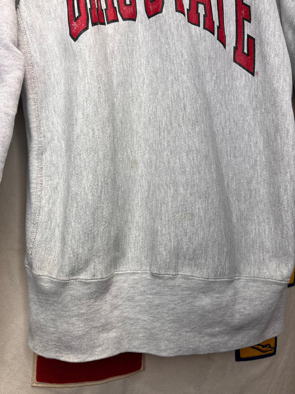 Vintage Ohio State University Grey Champion Reverse Weave Sweatshirt: XL