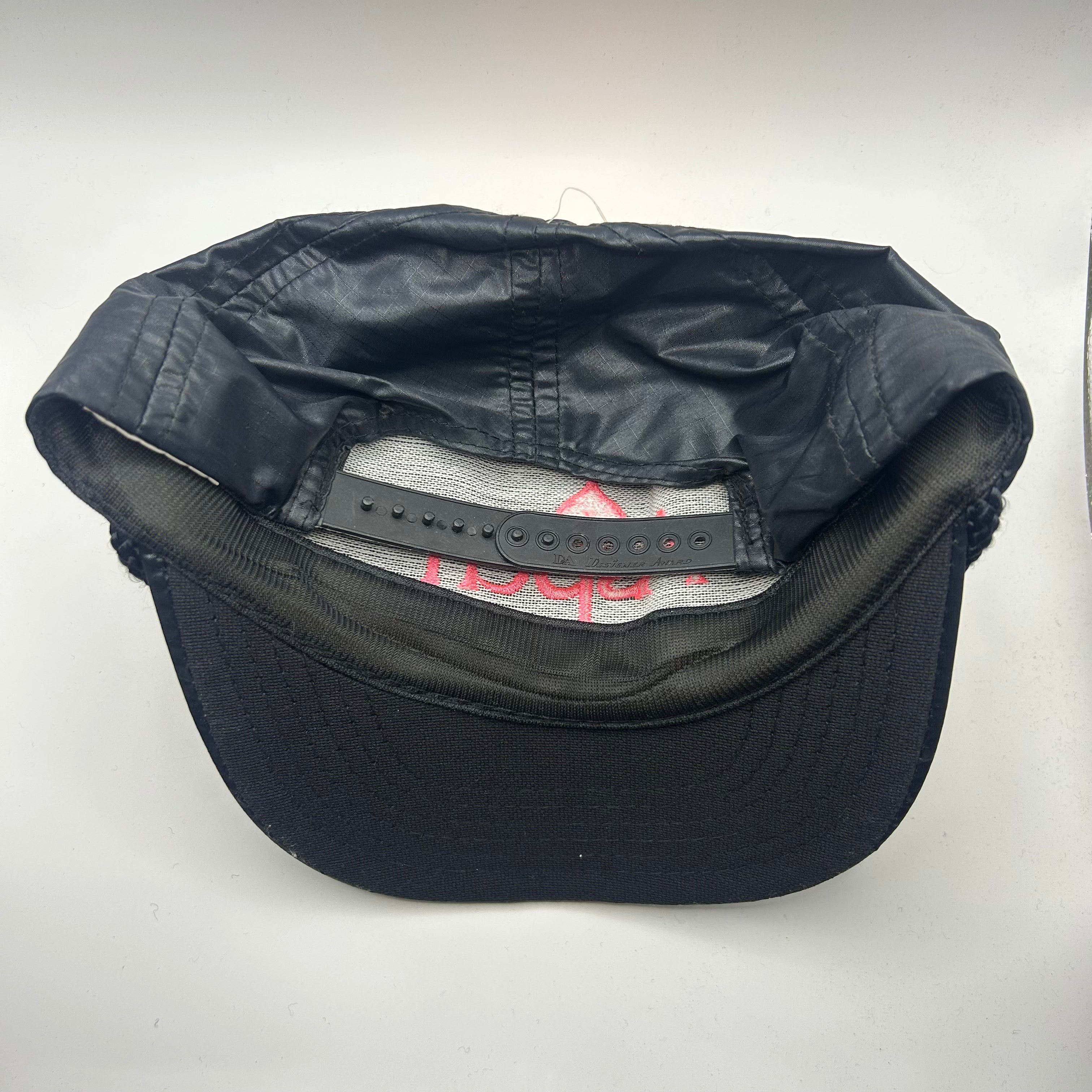 Vintage Aspen Colorado Ski Resort Black Nylon Ripstop Rope Pink Snapback Hat