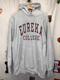 Vintage Eureka College Reverse Weave Gribble Grey Sweatshirt Hoodie: XL