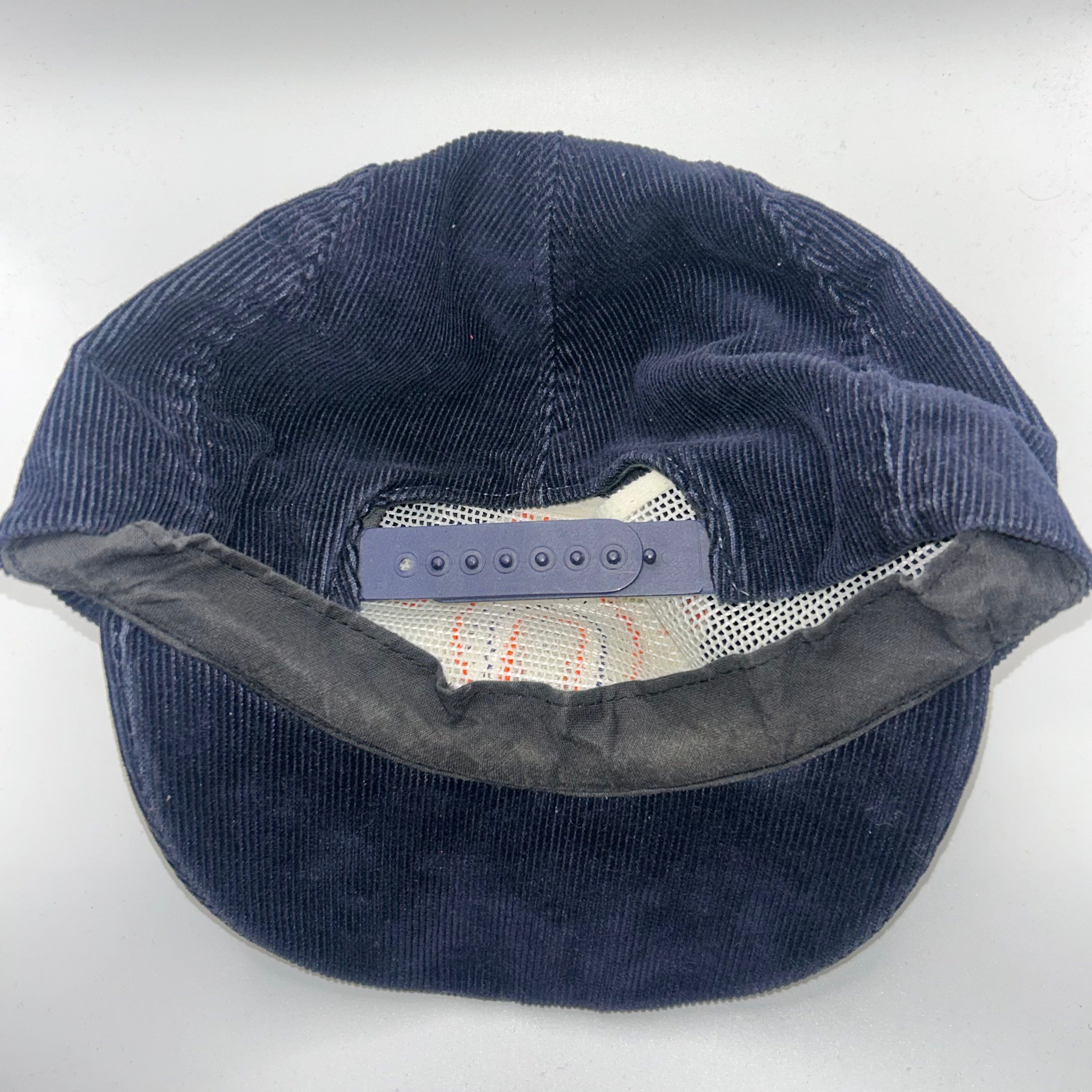 Vintage University of Illinois Marching Illini Navy Corduroy Snapback Hat