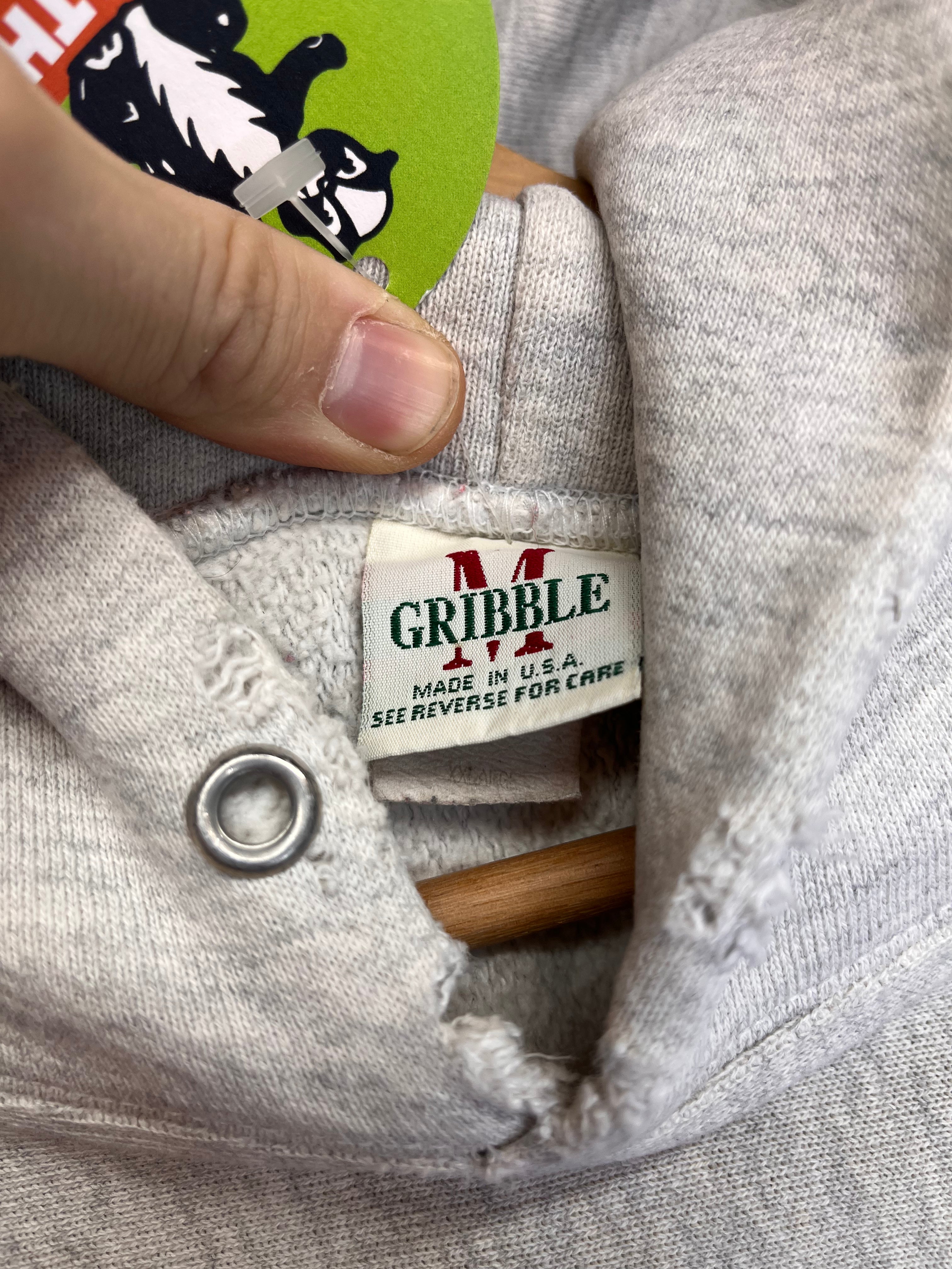 Vintage Eureka College Reverse Weave Gribble Grey Sweatshirt Hoodie: XL