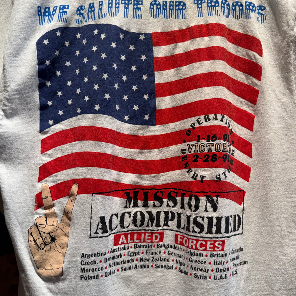Vintage Desert Storm Veteran's Memorial T-Shirt: XL