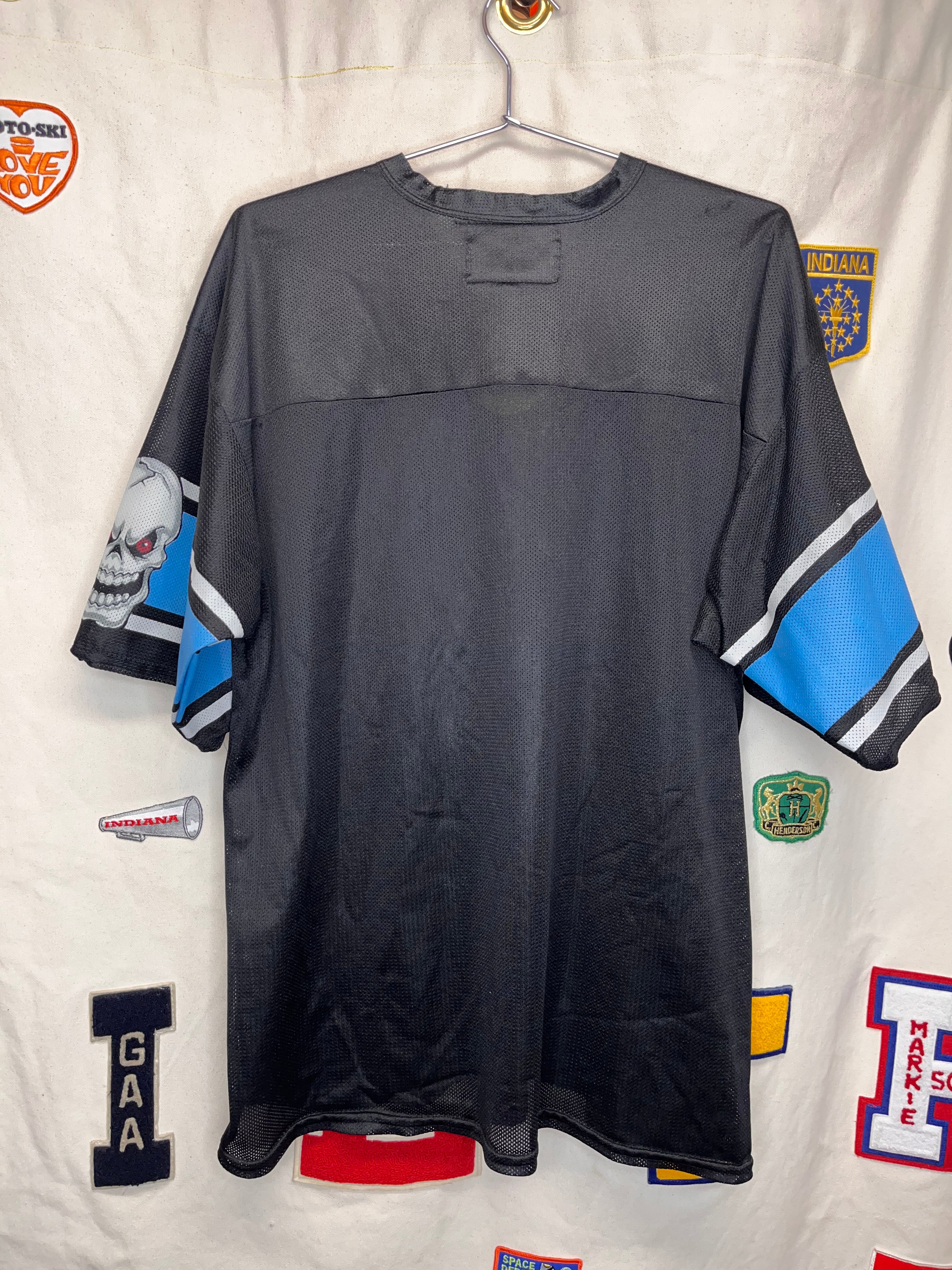 Vintage Stone Cold Steve Austin Skeleton Skull Wrestling WWF WWE Black Mesh Jersey: Large