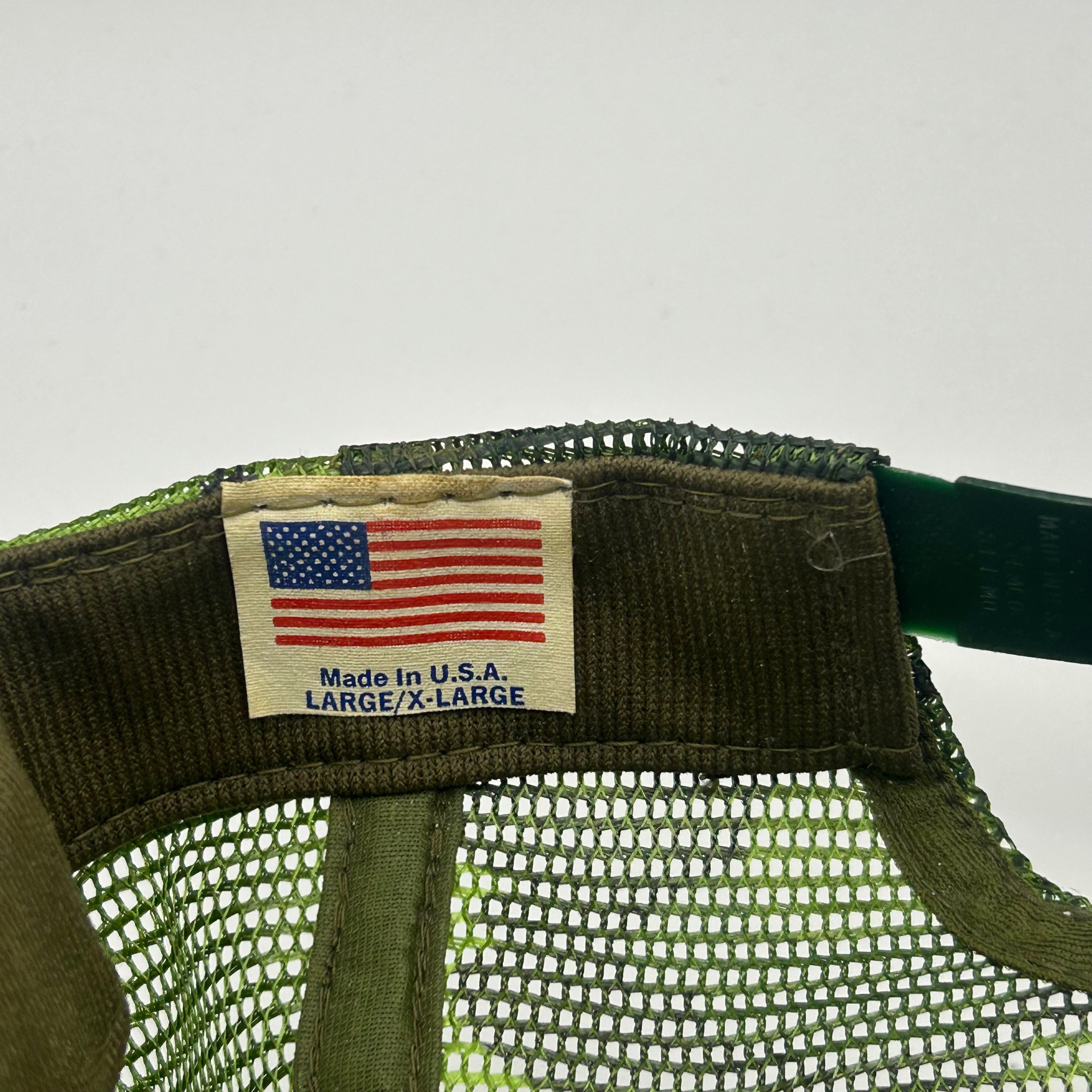 Vintage Busch Beer Patch Camo Mesh Trucker Snapback Hat