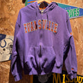 Vintage University of Evansville Purple Aces Zip-Up Hoodie: M