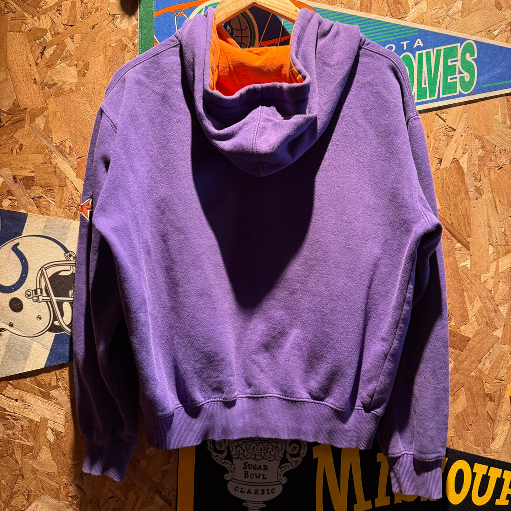 Vintage University of Evansville Purple Aces Zip-Up Hoodie: M