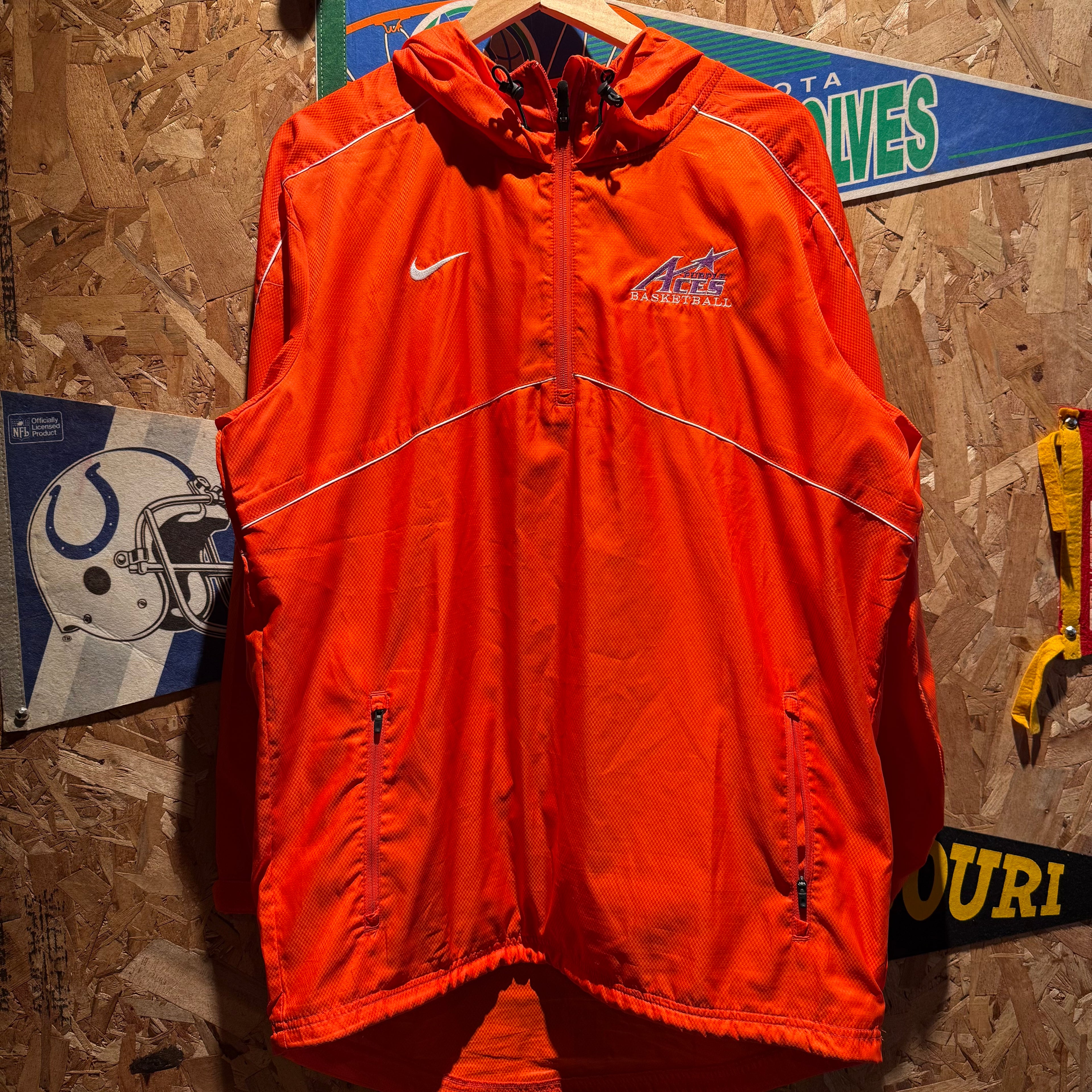 Vintage Nike University of Evansville Quarter-Zip Sport Jacket: S