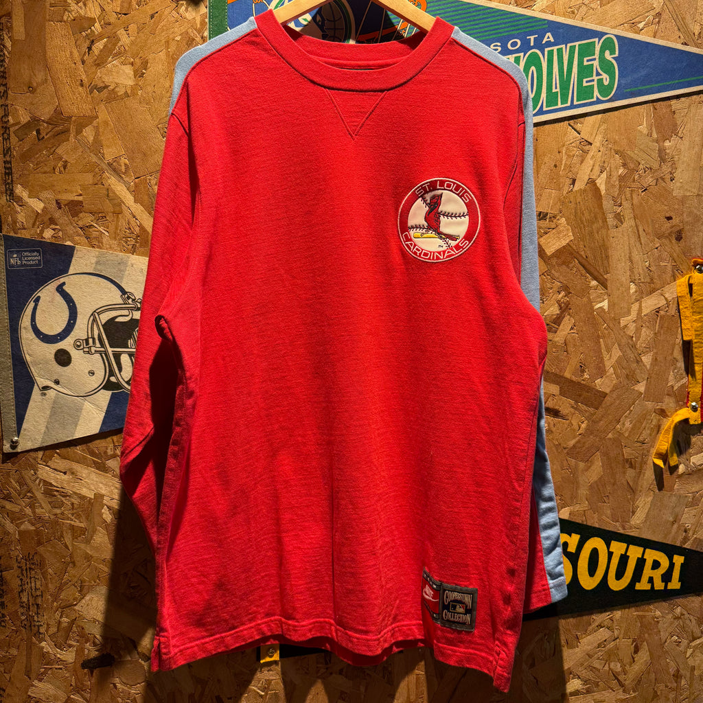 Vintage MLB St. Louis Cardinals Baseball Long Sleeve Shirt: M