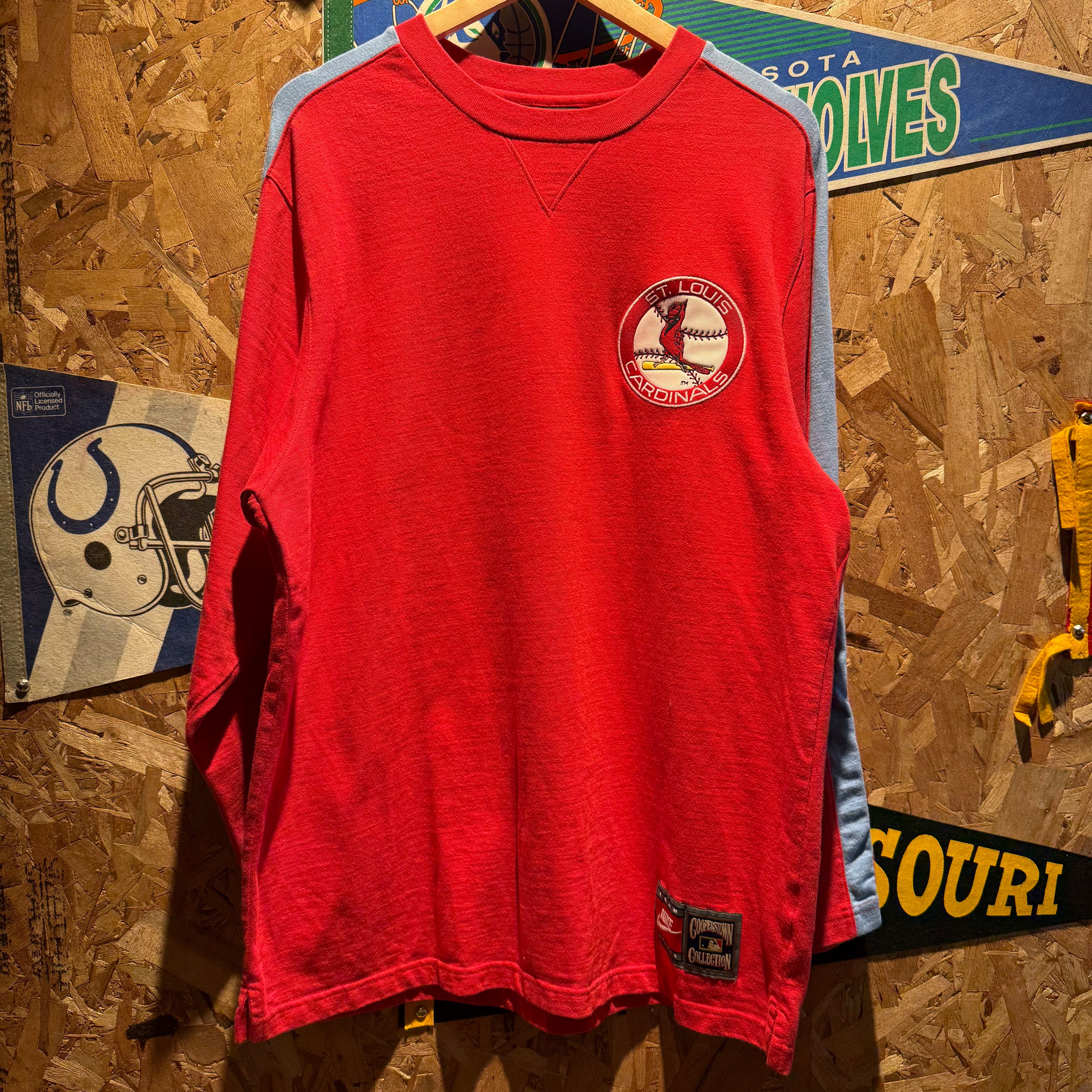 Vintage MLB St. Louis Cardinals Baseball Long Sleeve Shirt: M