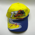 Vintage Jasper Engines Yellow NASCAR Racing 77 Autographed Snapback Hat