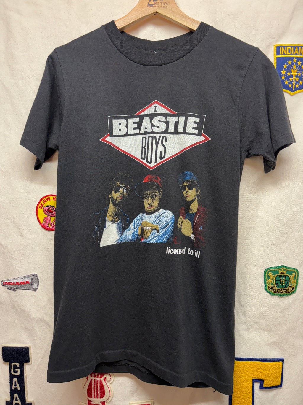 Vtg Beastie Boys Licensed to Ill Rap Album Rhymin & Stealin 80's T-Shirt: M