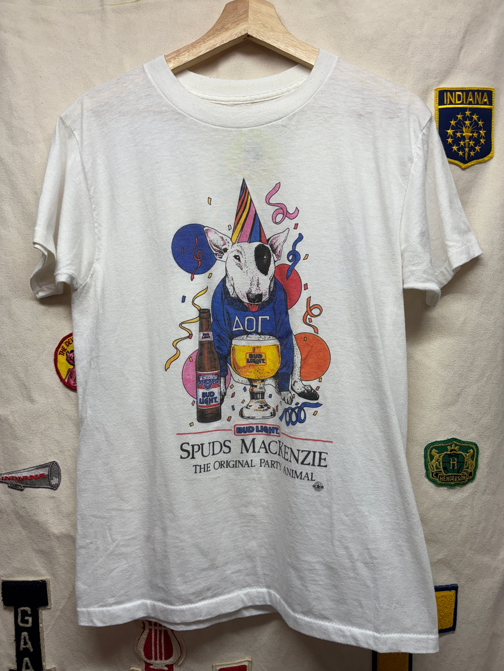 Vtg Bud Light Spuds MacKenzie Beer T-Shirt: M