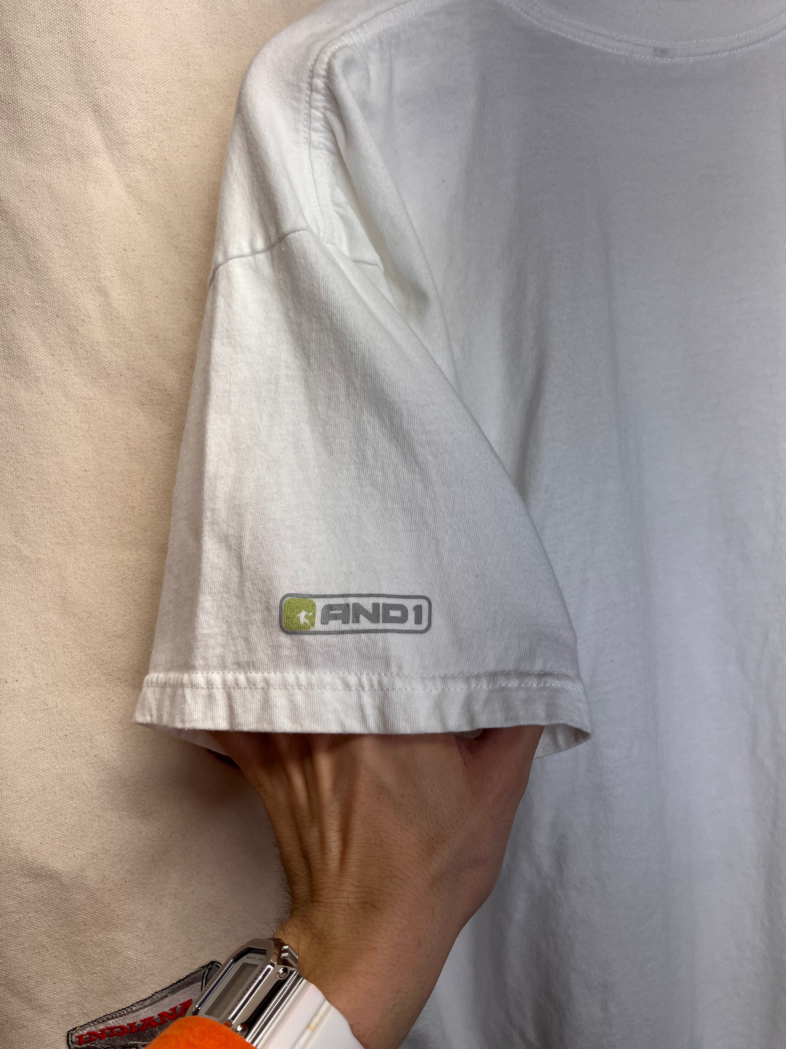 Vintage And 1 Y2K Like a Slow Jam I'm Killin' You Softly White Basketball T-Shirt: XL