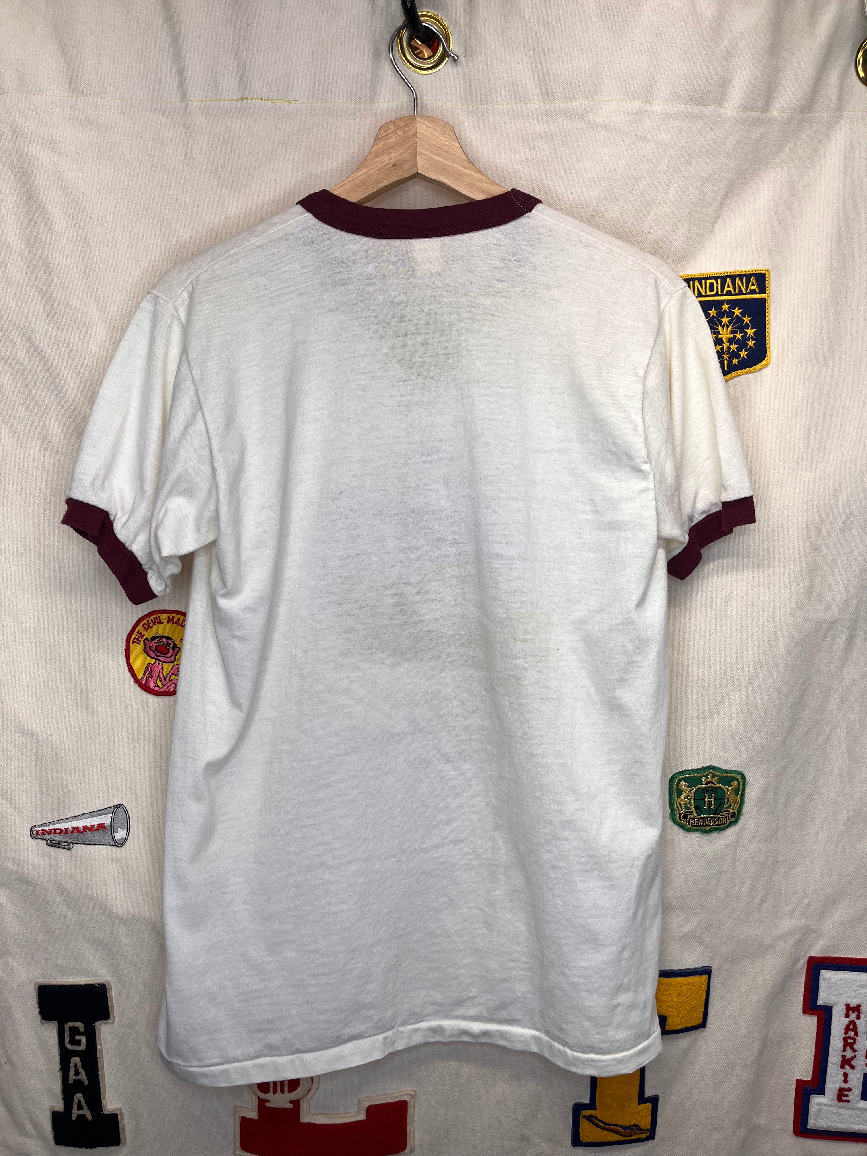 Vintage Schlitz Milwaukee Beer 80's Ringer T-Shirt: Large