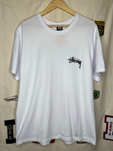 Load image into Gallery viewer, Stussy Fuzzy Dice White T-Shirt: Large
